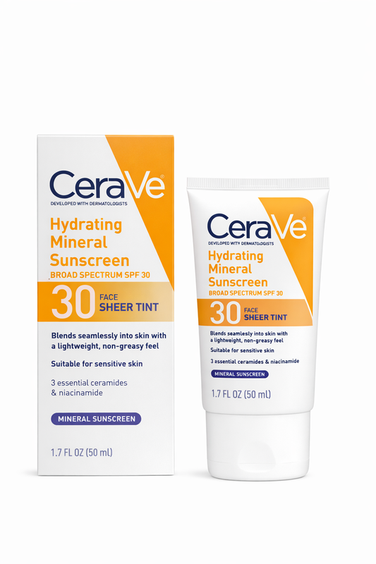 CeraVe Hydrating Mineral Sunscreen SPF 30