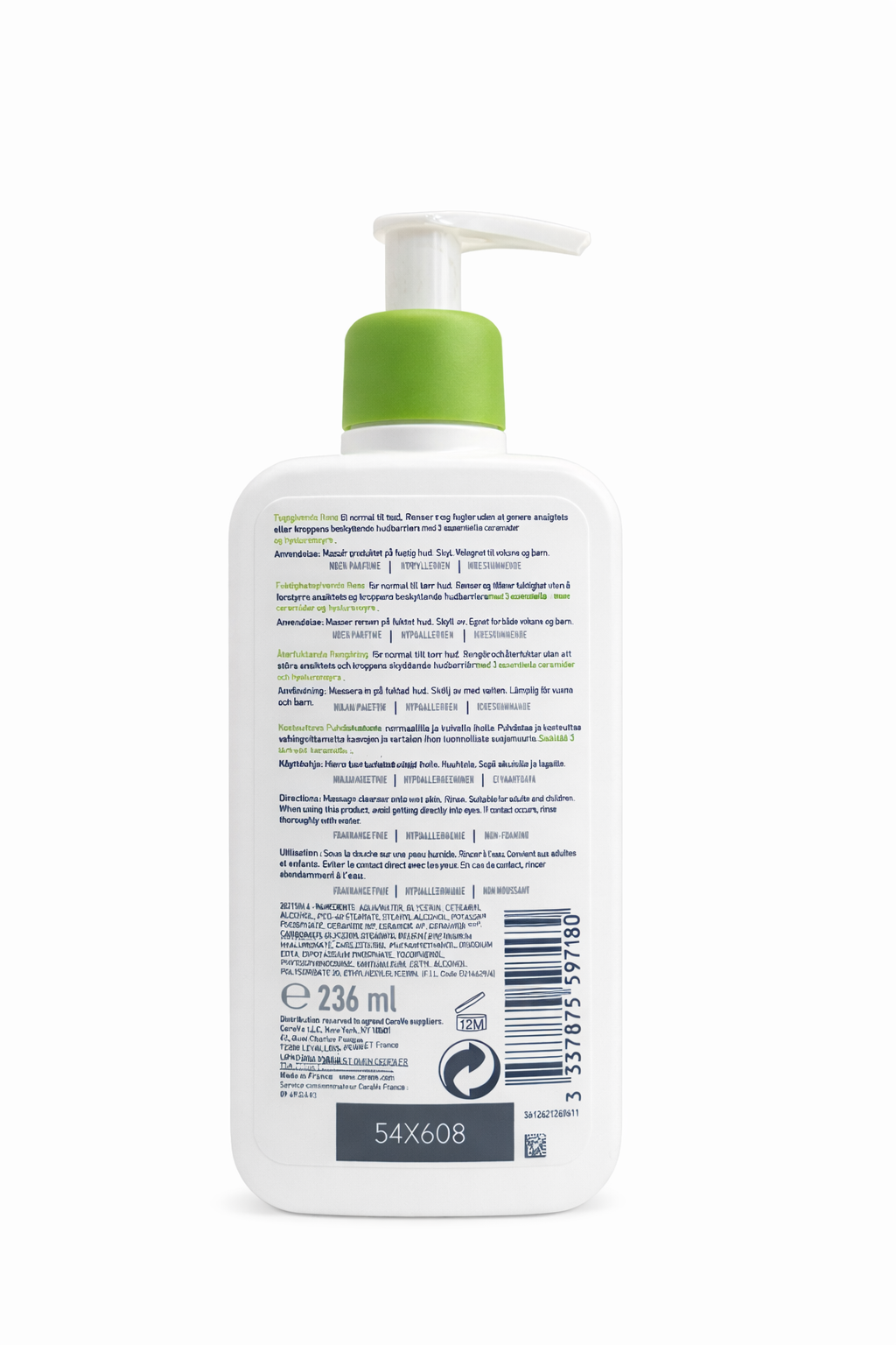 CeraVe Hydrating Cleanser for Normal to Dry Skin (Face Wash with Ceramides & Hyaluronic Acid)